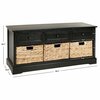 Safavieh Bud 3 Drawer Storage Unit - Distressed Black AMH5701B